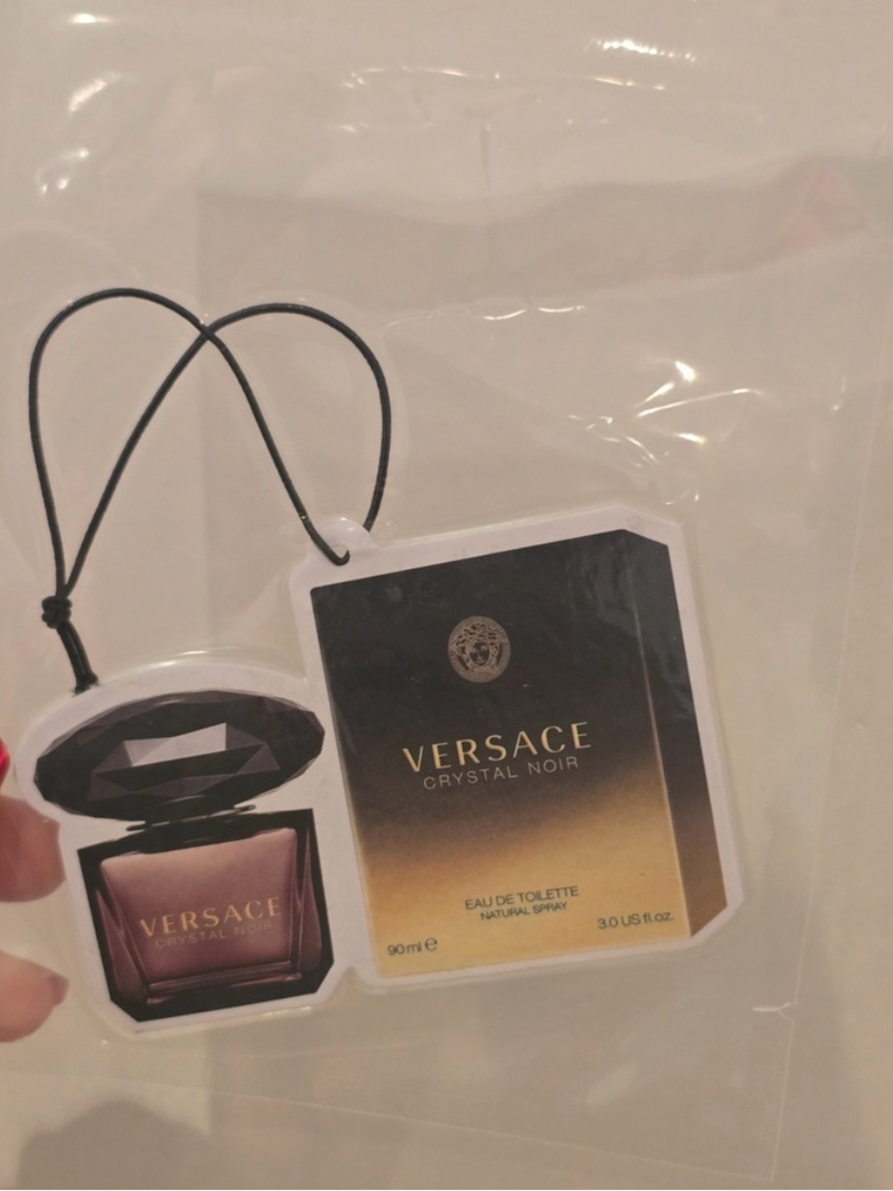 NWT Versace Crystal Nior Luxury Perfume Car Air Freshener
